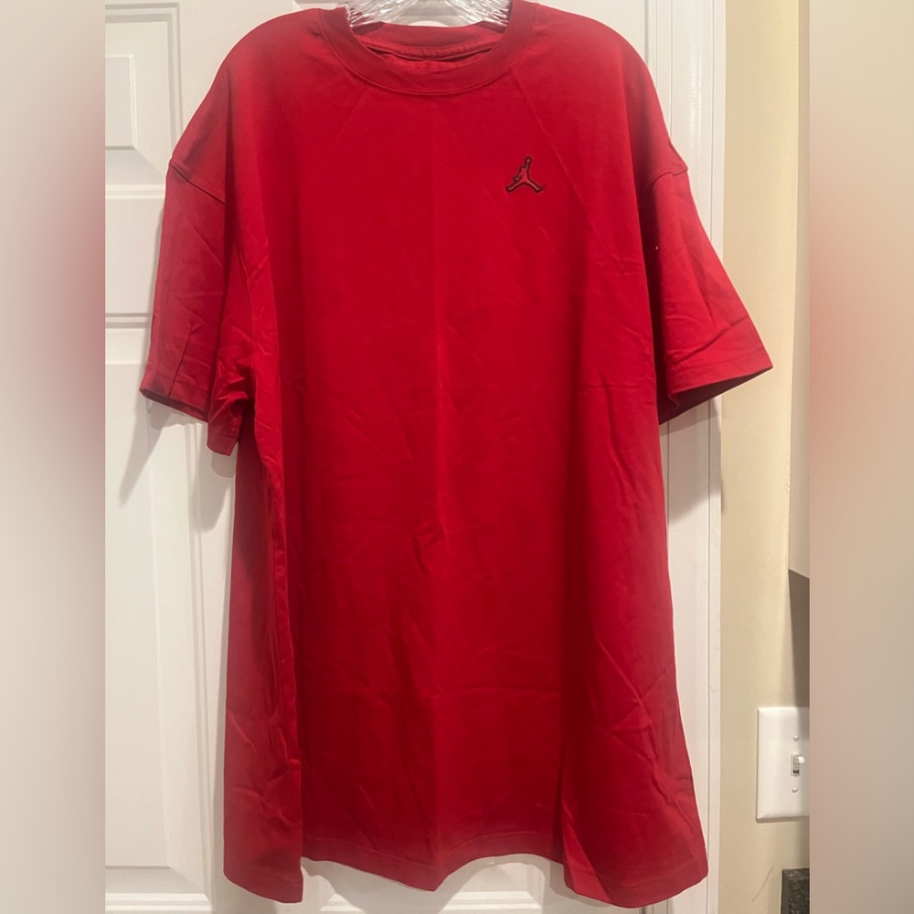 Jordan t shirt dress, red, size small, oversized fit